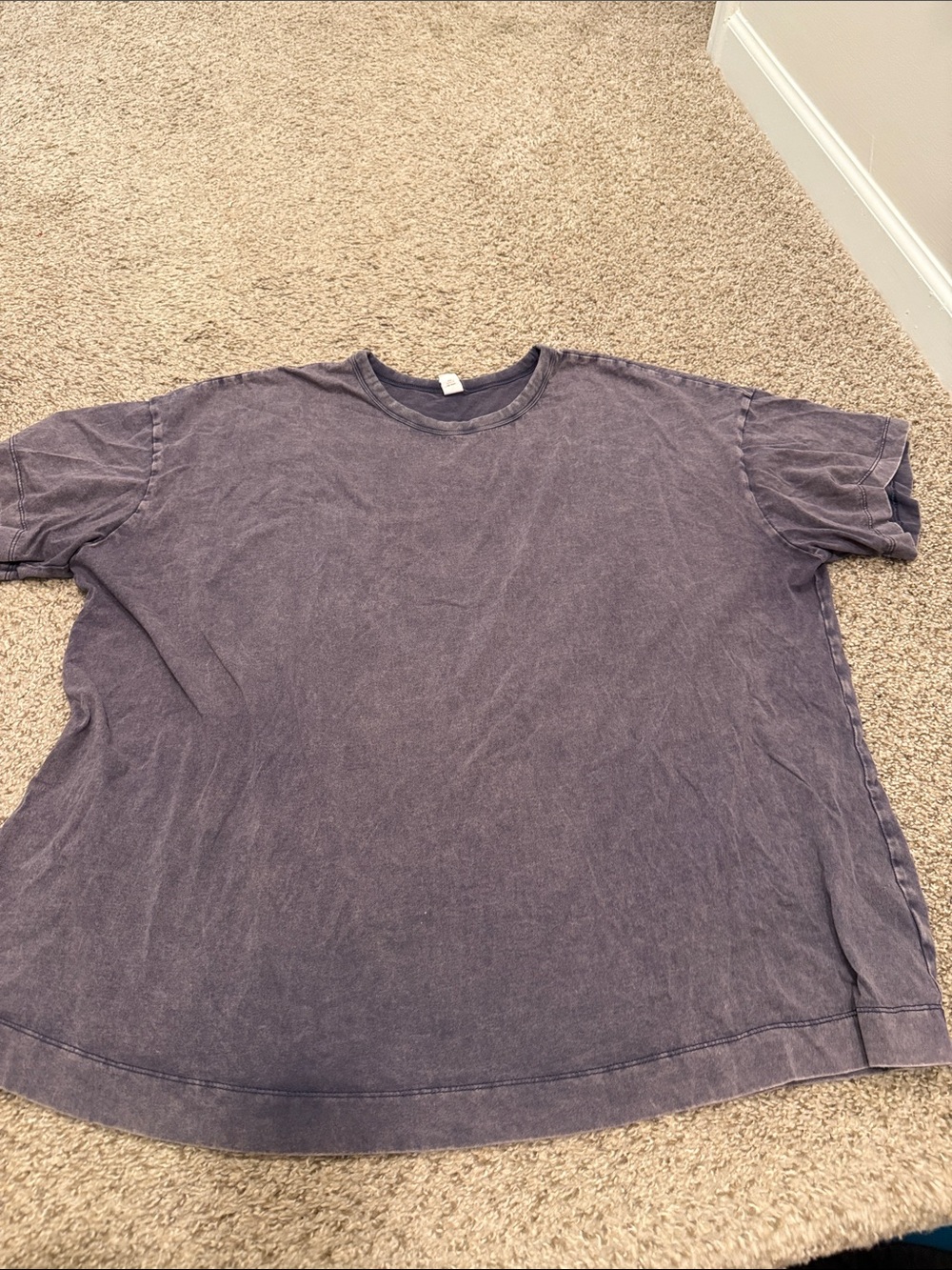 Classic oversized Crewneck T‑Shirt in Faded Purple